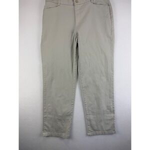 Lee At The Waist Khaki Pants Womens 16Long Straight Leg Chino Beige COY-Y905-011